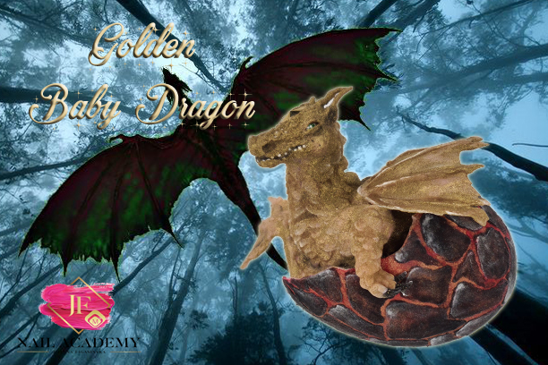 Golden Dragon 3D Acrylic sculpting EN