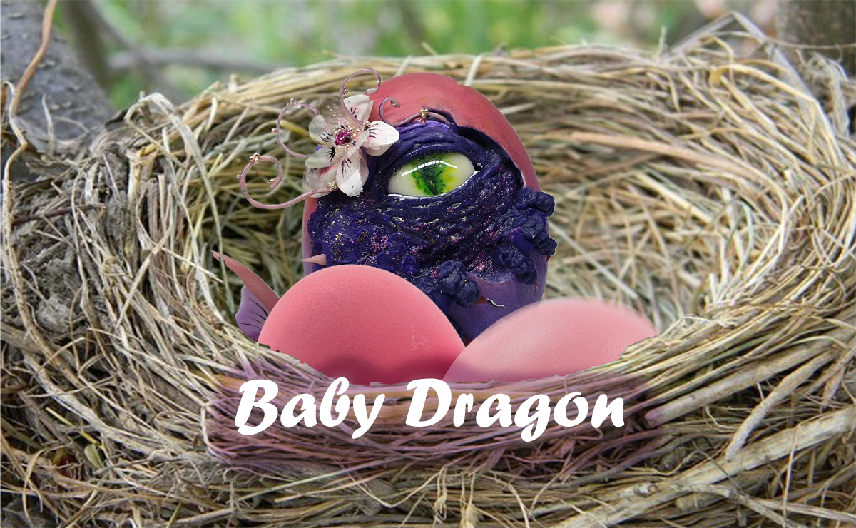 Baby Dragon 3D sculpting with AcryGel (Powergel) EN